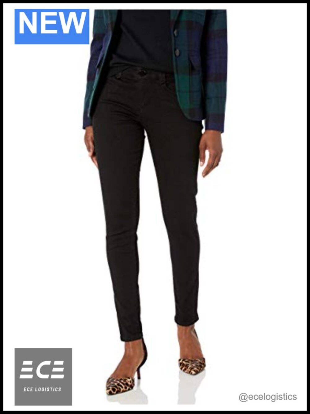 Petite Ab Solution Jegging Mid Rise Straight Classic Stretch Denim Jeans